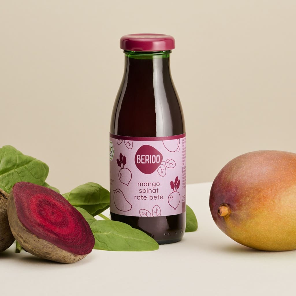 Mango Spinat Rote Bete Glas Mango Spinat Rote Bete Glas